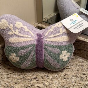 Comfort Bay Butterfly Pillow with Lavender and Sage